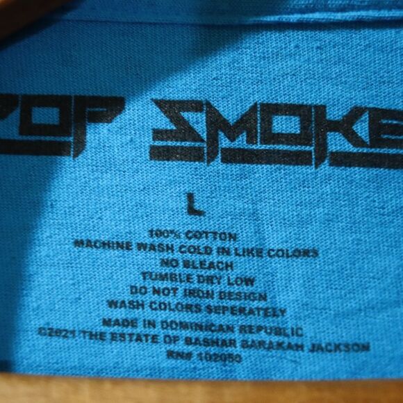 Pop Smoke Blue Ice Cube King of New York Graphic Band Tee Streetwear LG - Picture 8 of 8